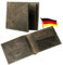 bari bari München Geldbörse Herren - Robuste Herren Geldbörse Leder mit vielen Fächern - Robustes Herren Portemonnaie aus Kamelleder - Edle Geldtasche aus Deutschland (Wendel der Große, Grau)