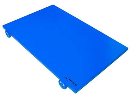 SENO & SENO | Tagliere rettangolare da cucina in polietilene con fermi | Superficie antiaderente e resistente agli urti | Disponibile in diverse dimensioni e colori (blu, 60x40x2)