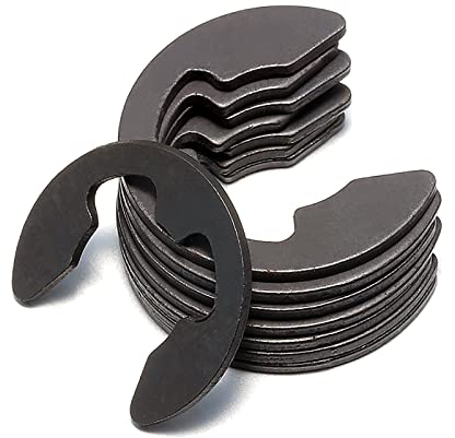 TULDYS 1,2 mm 1,5 mm 2 mm 2,5 mm 3 mm 3,5 mm 4 mm 4,5 mm 5 mm 24 mm DIN6799 65Mn Federstahl Externe E-Clips Sicherungsscheiben C-Clip (Size : M2 (100PCS))