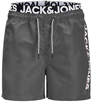 JACK & JONES Aruba Swim Shorts Herren Badehose, Farbe:Volcanic Ash, Größe:S