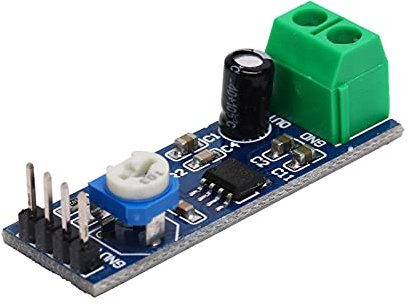 Amplifier Board, LM386 Power Amplifier Board, 200 Times Gain Mono Stereo Power Amplifier Module Volume Adjustment for System DIY Speakers, 5V to 12V
