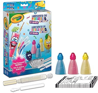 CRAYOLA - Juego de Recarga Laboratorio de Rotuladores Olorosos Neón, Kit para 6 Rotuladores Nuevos, 25-5967
