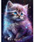 AIRDEA DIY Katze Diamond Painting Set Erwachsene Kinder, Katze Diamant Painting Bilder 5D Fantasie Diamant Kunst Tier Diamant Malerei Set Cross Stickerei Malerei Kits für Heimdekor 30x40 cm