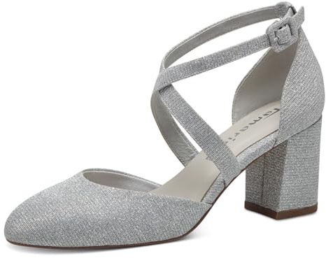 Tamaris Damen Pumps Vegan metallic 41