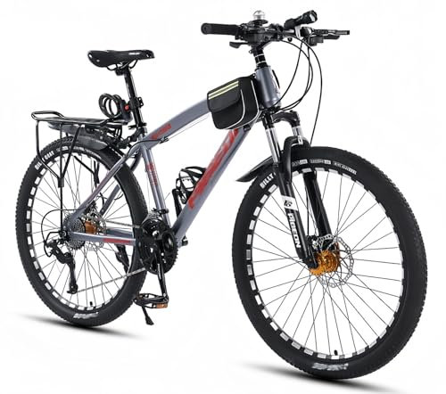 24-Zoll-/26-Zoll-Mountainbike, 21/24/27/30-Gang-Antrieb, Doppelscheibenbremsen, Hardtail Mountain Für Kinder, Jungen, Mädchen, Frauen, Männer, Erwachsene, Multi E,26 21-Speed