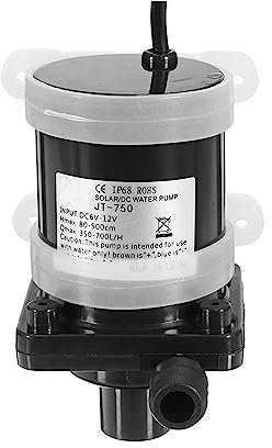 Petite Pompe à Eau Micro Pompe à Eau Solaire 700 L/H, Fontaine Ultra silencieuse, compresseur d'air, aérateur, Pompes hydroponiques pour Fontaine et Cascade