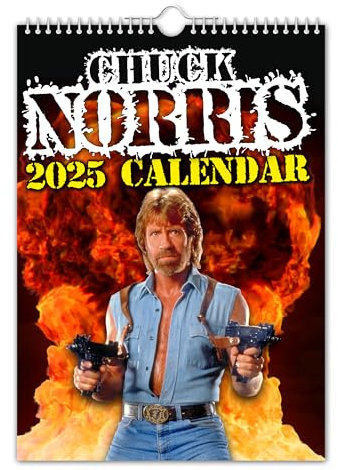The Calendar King // Chuck Norris Wandkalender 2025 (Vollfarbig, A4-Größe)
