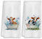 COWEB Lustige Kuh-Badezimmer-Handtücher, 2er-Set, Kuh-Badezimmer-Dekoration, Kinder in der Badewanne, dekorative Handtücher, Kinder-Geschirrtücher, 40,6 x 61 cm