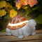 FLOWood Wetterfeste Solar Schildkröte Statue mit LED-Licht – ideale Gartenfiguren Deko für Weihnachten und Geburtstag, für Außenbereich, Garten, Balkon und Terrasse, Gartendeko Decoration
