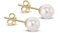 Ohrstecker aus 18 Karat Gelbgold, Akoya-Perlen, 6 mm, Gelbgold, Kein Edelstein