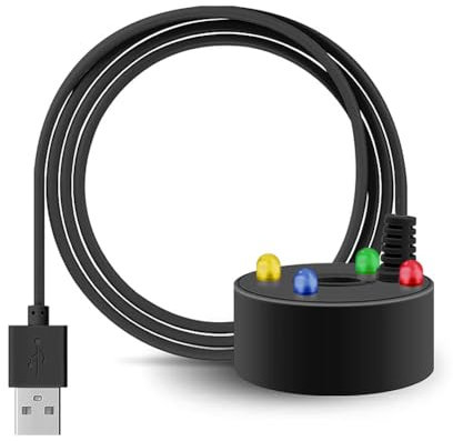 Vaporizador ultrasónico de 5 V, luz LED, peces, reptiles, tanque, fuente, estanque, humidificador de aire (USB)