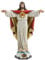 Grace4Joy Jesus-Christus-Statue, 32,5 cm, Jesus-Statue für Heimdekoration, handverkleidetes heiliges Herz, religiöse Geschenke, Renaissance-Kollektion