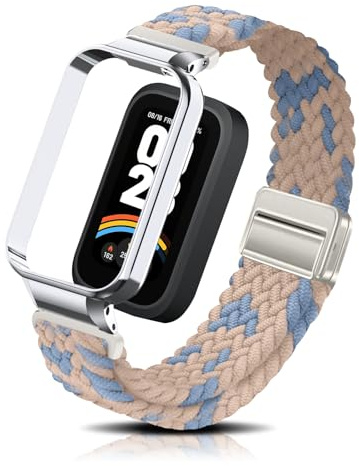PaceBid Nylon Cinturino per Xiaomi Smart Band 9 Active/Redmi Smart Band 3