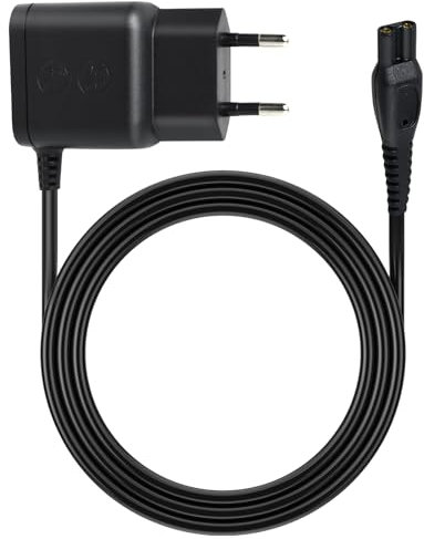15V Elektrorasierer Ladegerät für Philips hq8505 5000, mg5750 mg7790 mg7720 BG5020 Bartschneider, Aquatec, Arcitec, Quadra,Speed-XL, Rasierer Ladegerät Passend, Netzteil Ladegerät