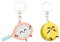 Mr. Wonderful - Set de 2 llaveros - Raqueta y pelota de tenis - Llaverso personalizados - Llavaeros para regalar - Regalos personalizados