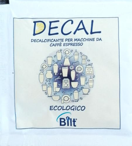 BILT DECAL Descalcificador Ecológico Universal para Máquinas de Café, 100% Ácido Cítrico, Calidad Alimentaria, Antical para Agua, 6 sobres de 30 g – También para Hervidor