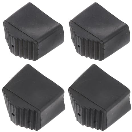 jojofuny Lot De 4 Couvre-Pieds D'Échelle Antidérapants en Caoutchouc Protection des Sols Absorption des Chocs Installation Facile pour Escabeaux Et Travaux Domestiques Ou Extérieurs