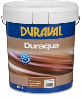 DURAVAL - Pintura Plástica Satinada Duraqua Blanco Luminoso 12 L