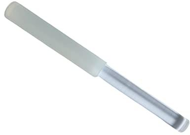 Kristall-Klangschalen-Schlägel – transparenter Silikon- und Latexgriff für Quarzschalen, 220 mm Acrylklöppel