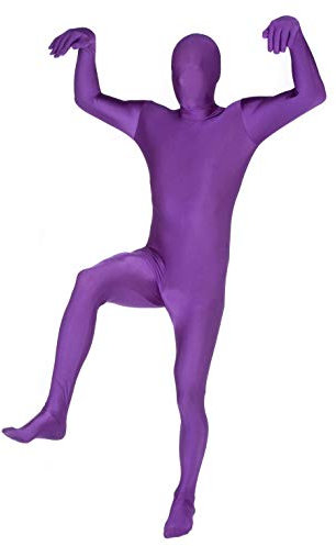 Morphsuits Herren Farbe Costume Body Suit, Lila, L