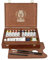 Schmincke - MUSSINI feinste Harz-Ölfarben Premium Holzkasten Ölmalerei, 10 x 35 ml Set, 70 213 097, nussbaum-gebeizt, Zubehör: Weiß 150 ml, Zeichenkohle, 2 Davinci Pinsel, etc.