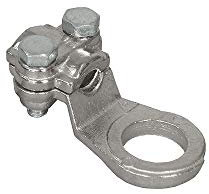 Trafimet A Morsetto in Ottone Nichelato con Terminale a Vite Argento, M2, 10 AWG, PVC, CE, 1 unità