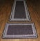 Non Slip Washable Kitchen Utility Caravan 66x185cm & 50x80cm aprox D/mat and Runner Set in Grey