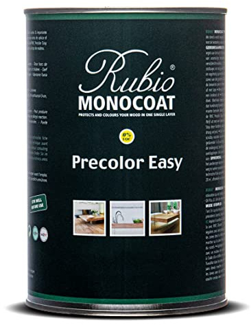 Rubio Monocoat Precolor Easy, Indoor Water-Based Wood Stain & Pre-Treatment, 200 ft² - Intense Black | Quick-Dry, Eco-Friendly Pre-Color Bonding Stain for Indoor Use with Oil Plus 2C | 1 Liter