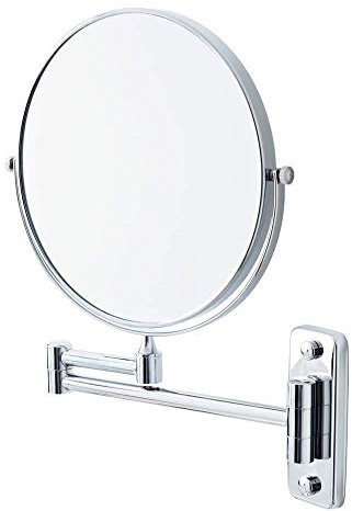 Milano Wall Mounted Double Sided 2x Magnification Bathroom Shaving Mirror