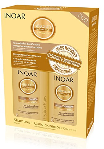 Inoar Daymoist Shampoo und Conditioner, Keratin Glättung, 1 Pack