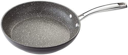 Stellar Rocktanium - Sartén de 24 cm con revestimiento antiadherente QuanTanium duro, apto para lavavajillas y horno, listo para inducción