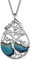 ORTAK 925 Sterling Silver Handmade Pendant Necklace Celtic Tree of Life Inspired Hot Glass Hand Enamel Forest Colourways Celtic Fine Jewellery Made in Scotland