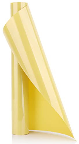 YURROAD HTV Iron on Vinyl, Heat Transfer Vinyl Gold, 40 x 12 HTV Vinyl Iron On Fabric, Easy to Cut & Weed, Gold HTV