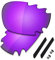 Saucer Premium Ersatzgläser für Oakley Jawbone Vented Racing Jacket Sonnenbrillen High Defense - Violet Purple Polarisiert