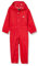 Trespass Kinder Button Wasserdichter Regenanzug mit Kapuze, rot, 18-24 Monate EU