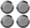 X AUTOHAUX 4pcs 4 Car Metal Glossy Audio Speaker Cover Mesh Grill Horn Guard