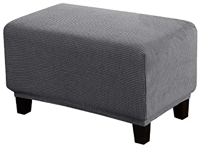 WINS Bezug für Ottoman, rechteckig, dehnbar, für Ottomane, Sofa, Sitzsack, rechteckig, Grau
