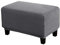 WINS Bezug für Ottoman, rechteckig, dehnbar, für Ottomane, Sofa, Sitzsack, rechteckig, Grau