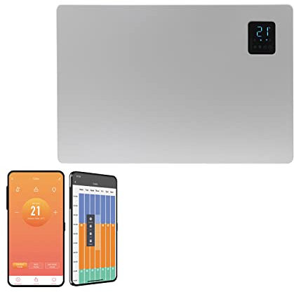 SolAire Caldo WiFi Electric Panel Heater/Convector Radiator, Voice Control, Splash Proof, Wall Mounted, 1500W