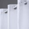 Furlinic Oeillet Rideau de Douche Super Large,240 x 180 cm,Blanc,Textile en Polyester,Anti Moisissure,Grand Rideaux Salle de Bain Impermeable,Lesté,Lavable en Machine