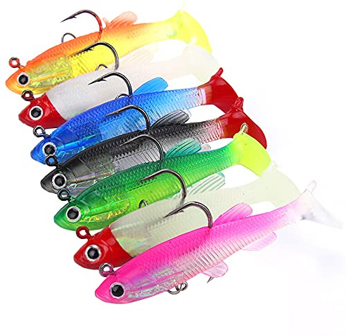 ANCLLO Angelköder-Kit-Set mit Angelausrüstung für Süßwasserforellen-Bass-Lachs-Angelköder-Kit mit Froschköder-Löffelködern