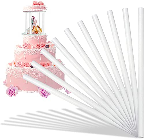30 soportes para tartas, 24 cm, reutilizables, de dos pisos, soportes para tartas, barras para tacos para tartas de varios pisos, apilamiento de pasteles