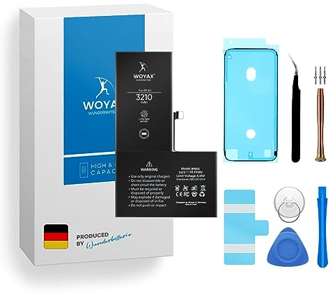 Woyax Wunderbatterie® Akku für iPhone XS | 3210mAh hoher Kapazität, Kompatibel mit iPhone XS