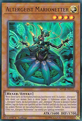 MP18-DE113 - Altergeist Marionetter - Ultra Rare - DE - im Set mit Ultrapro Toploader - Yugioh