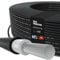 Câble solaire unique H1Z2Z2-K 6 mm², de 5 à 100 m, à enterrer, photovoltaïque, sans halogène, double isolation noir, rouge ou bleu (noir, 15 m)