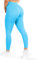 SMILODOX Leggings Damen Amaze Pro mit Scrunch, Butt Lift Sporthose High Waist V-Shape Trainingshose Seamless Blickdicht Yogahose Für Sport Fitness Alltag, Größe:XS, Color:Hellblau Melange