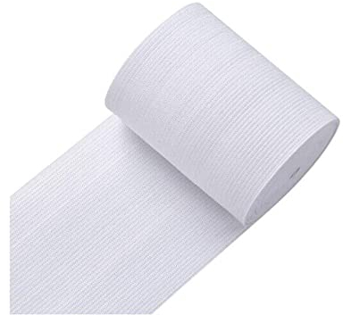 PWHUYJLEY Gummiband Weiß 40mm 50mm 60mm 70mm 80mm 100mm Breit Gummilitze Elastisches zum Nähen (3M X70MM)