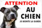 Pubblimania AMSTAFF Panneau signalétique pour chien en aluminium rigide, d’une épaisseur de 3 mm pour extérieur - intérieur (Amstaff Noir Cm 20x15)