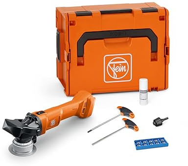 Fein Akku Kantenfräse AKFH 18-5 AS BASIS SET (Fräse inkl. Werkzeugkoffer + Zubehör, Fräsmaschine mit Zubehör) 71380561000