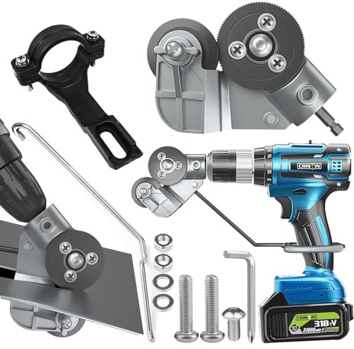New Electric Drill Metal Cutter, Sheet Metal Cutting Drill Attachment, Sheet Metal Cutter, Sheet Metal Cutter, for Cutting Iron Plate, Color Steel Tile, Aluminum Plate, Copper Plate and so on.